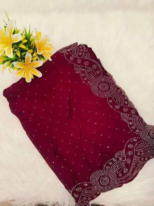 DESIGNER STONE WORK SAREES DS01